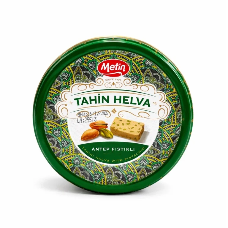 Chałwa tradycyjna z pistacjami w puszce Metin 650g